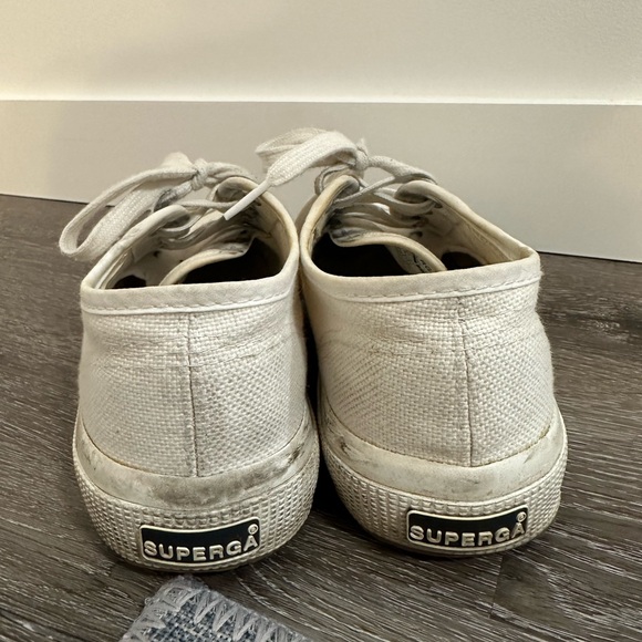 Superga White Sneakers | Size 7 - Picture 3 of 4